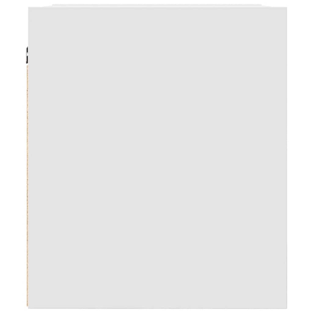 Veggmontert nattbord 2 stk hvit 38x34x40 cm