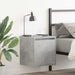 Veggmonterte nattbord 2 stk betonggrå 38x34x40 cm