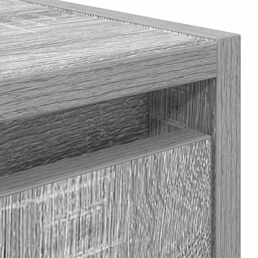 Veggmontert nattbord grå sonoma 38x34x40 cm