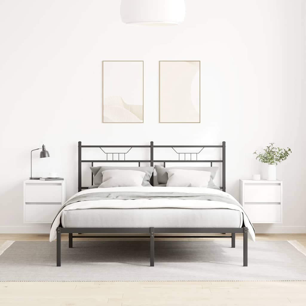 Veggmontert nattbord 2 stk hvit 38x34x40 cm