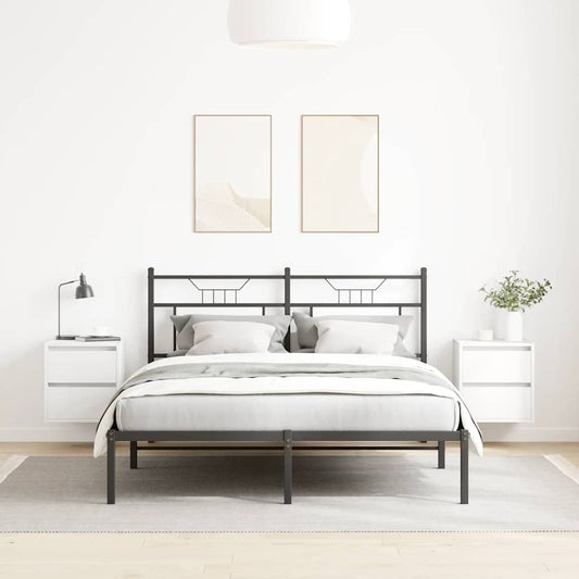 Veggmontert nattbord 2 stk hvit 38x34x40 cm