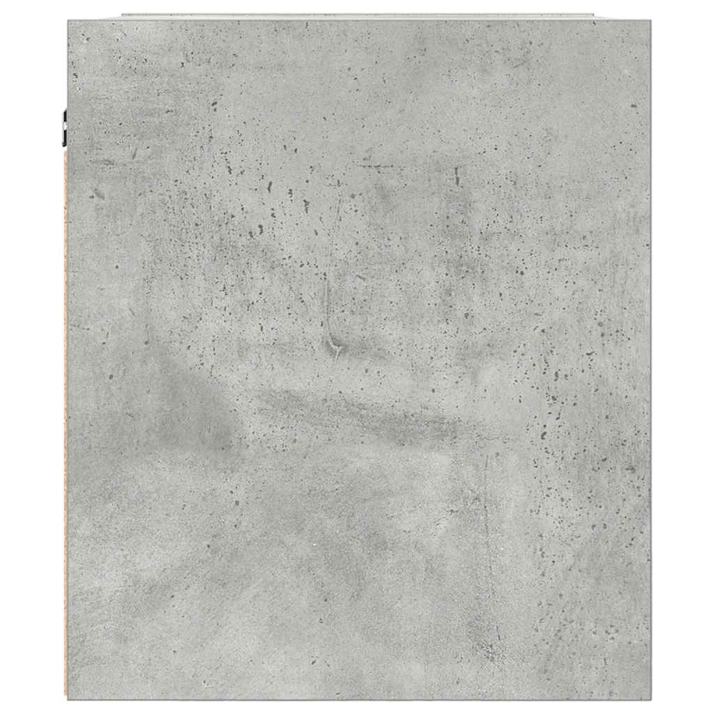 Veggmonterte nattbord 2 stk betonggrå 38x34x40 cm