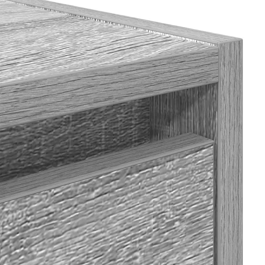 Veggmontert nattbord grå sonoma 38x34x40 cm