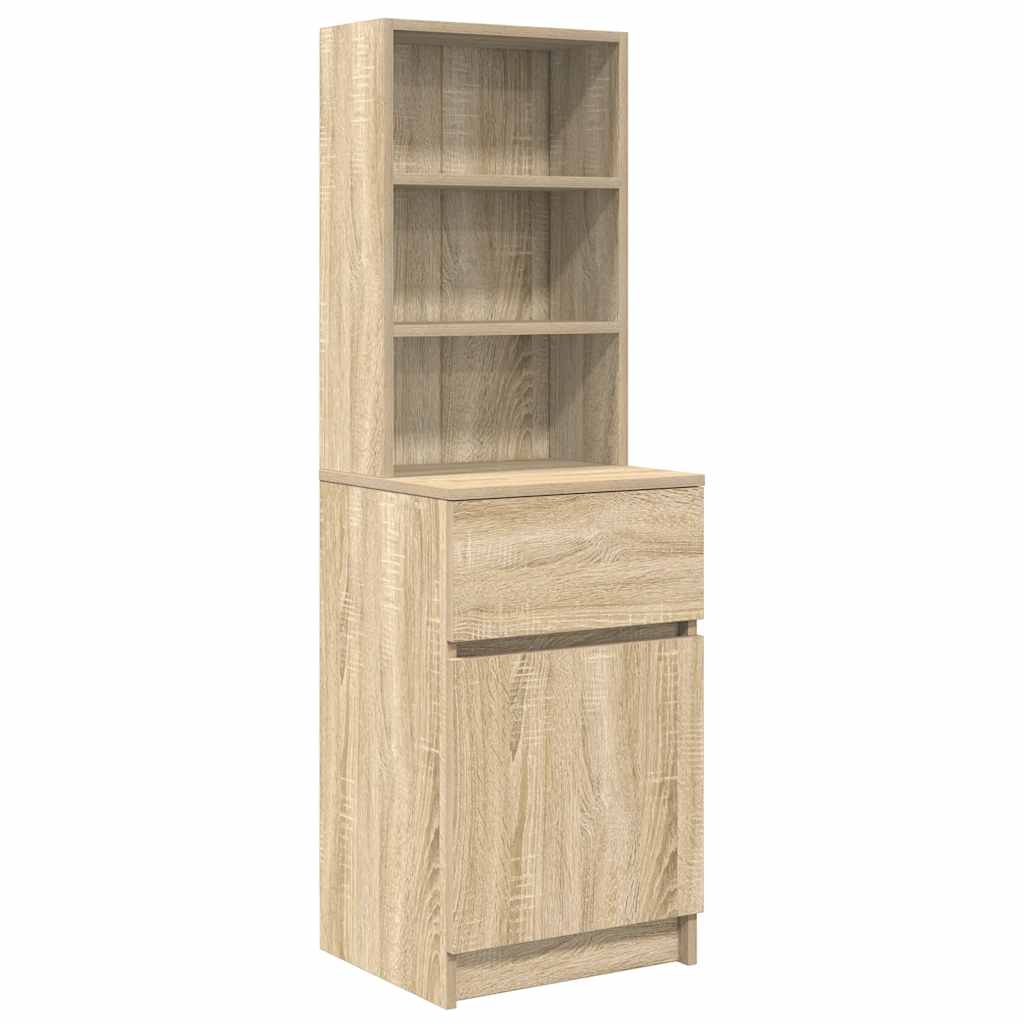 Nattbord sonoma eik 39x35x125 cm konstruert tre