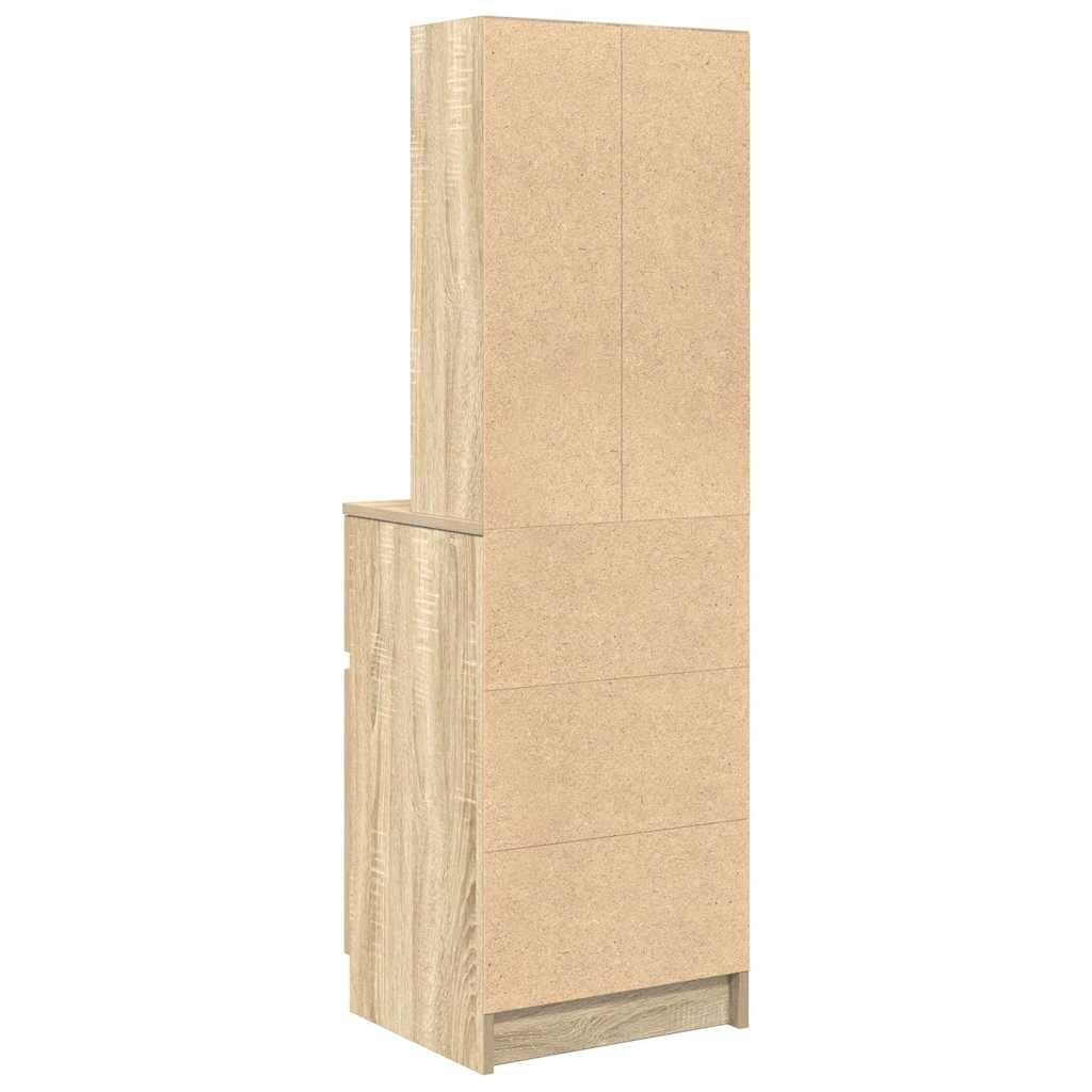 Nattbord sonoma eik 39x35x125 cm konstruert tre