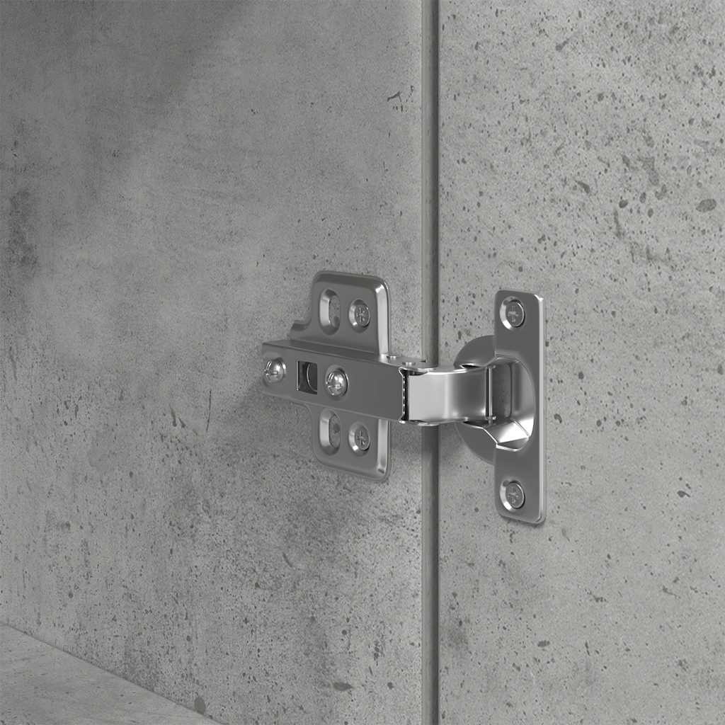 Nattbord betonggrå 39x35x125 cm konstruert tre