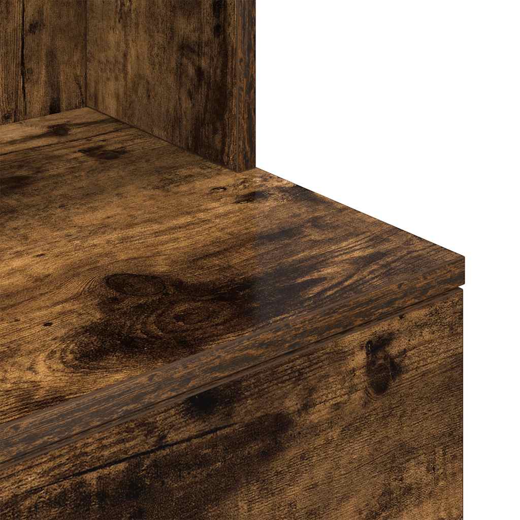 Nattbord røkt eik 39x35x125 cm konstruert tre