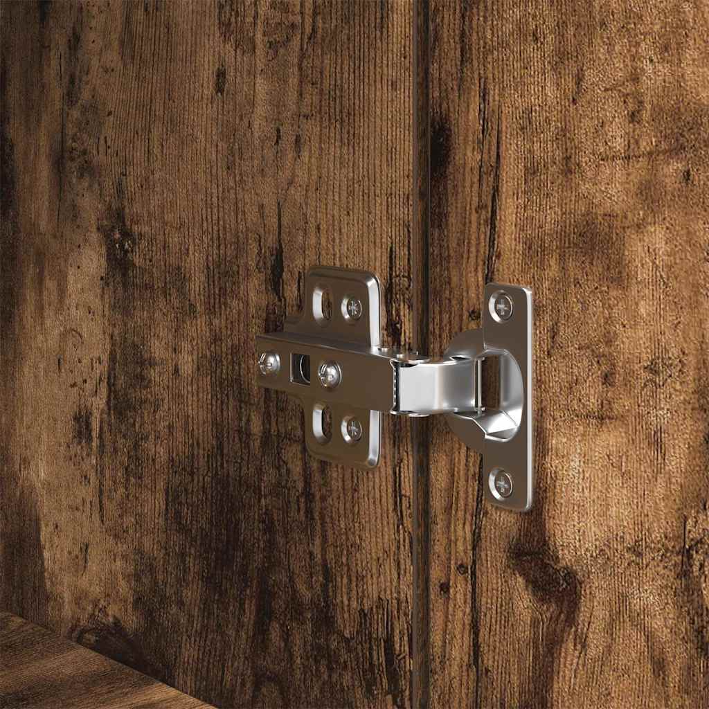 Nattbord røkt eik 39x35x125 cm konstruert tre