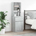 Nattbord grå sonoma 39x35x125 cm konstruert tre vidaXL