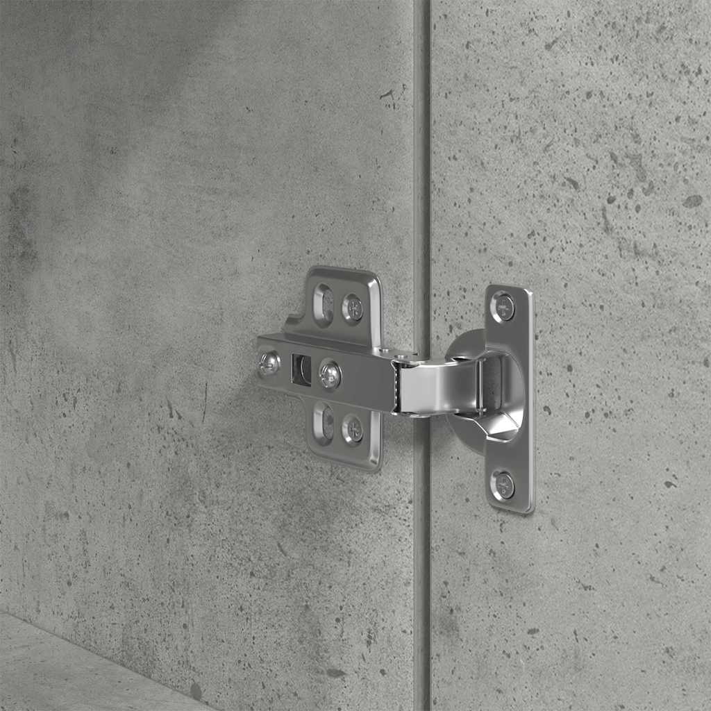 Nattbord betonggrå 39x35x65 cm konstruert tre