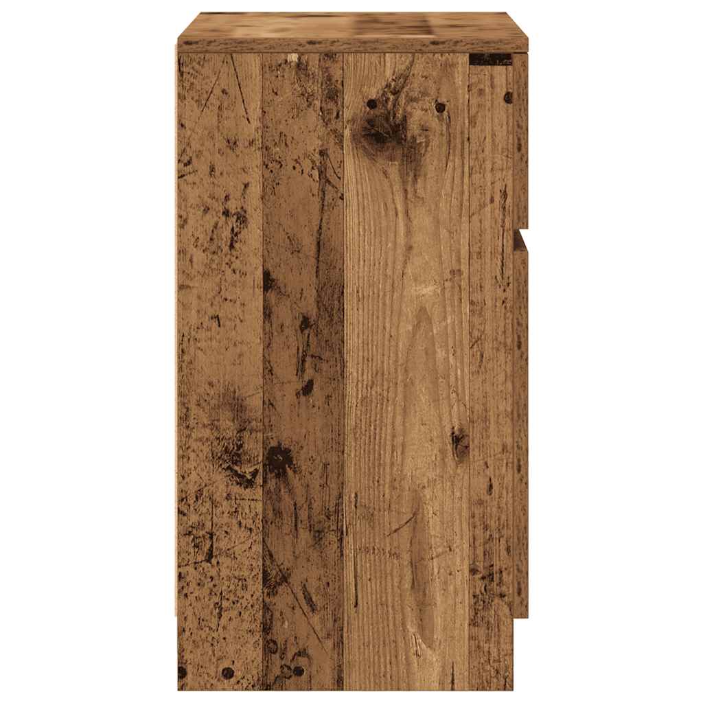 Nattbord gammelt tre 39x35x65 cm konstruert tre