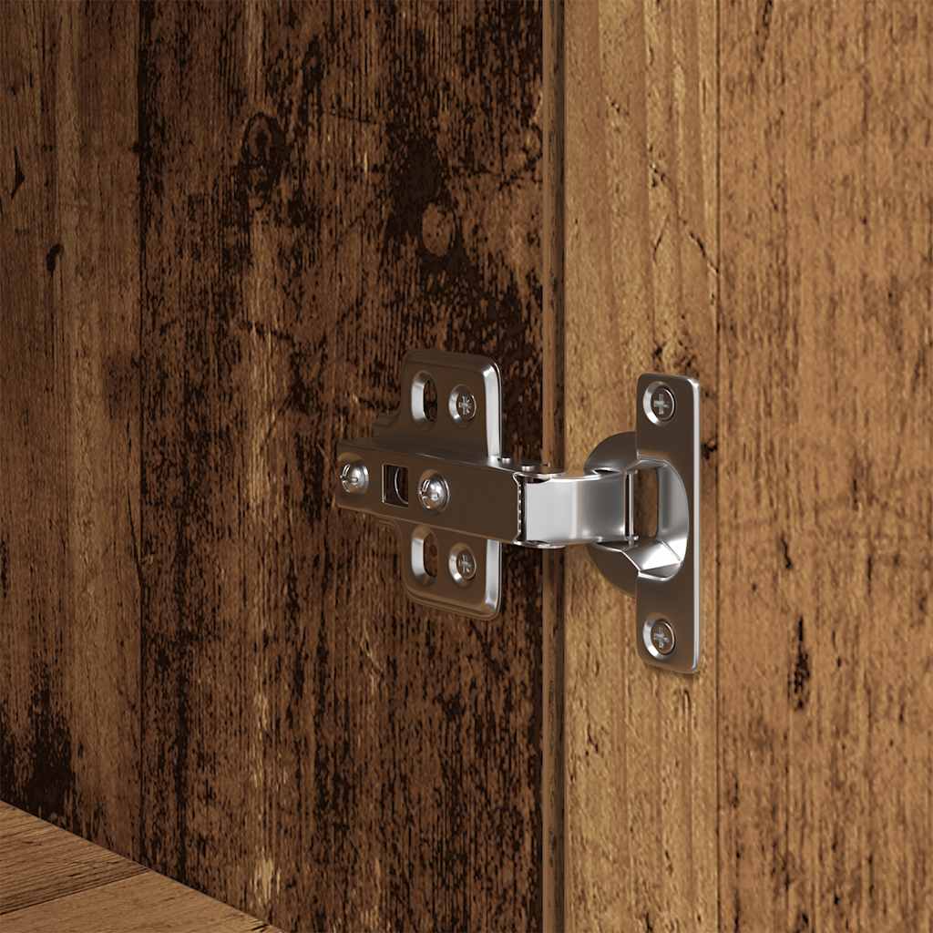 Nattbord gammelt tre 39x35x65 cm konstruert tre