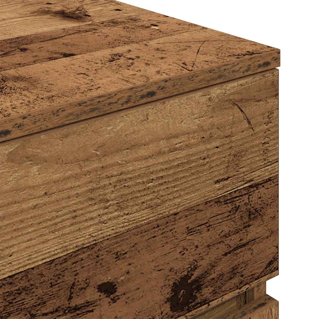 Nattskap med 3 skuffer 2 stk gammelt tre 39x35x65 cm