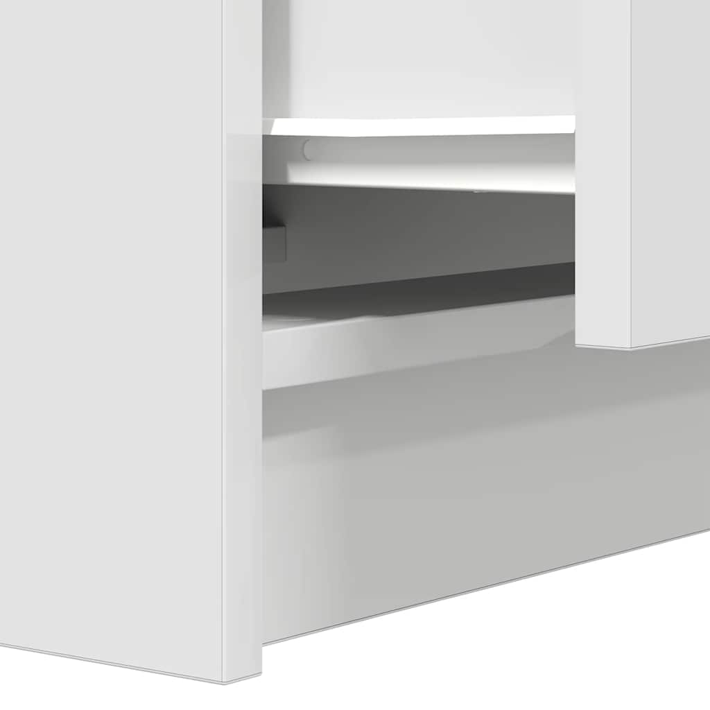 Nattskap med 2 skuffer 2 stk hvit 38x34x80 cm