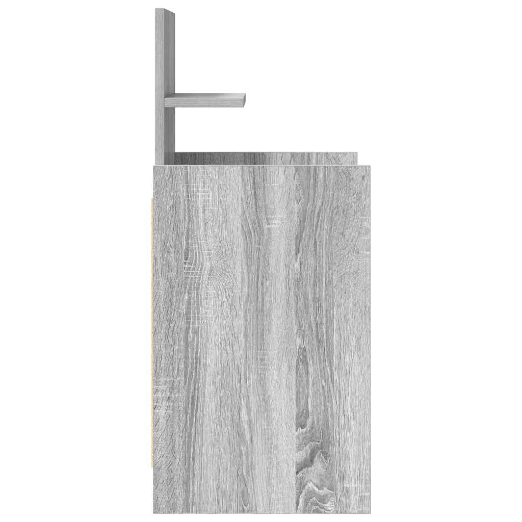 Nattskap med 2 skuffer 2 stk grå sonoma 38x34x80 cm