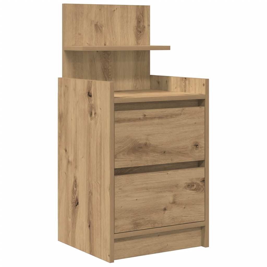Nattskap med 2 skuffer 2 stk artisan eik 38x34x80 cm