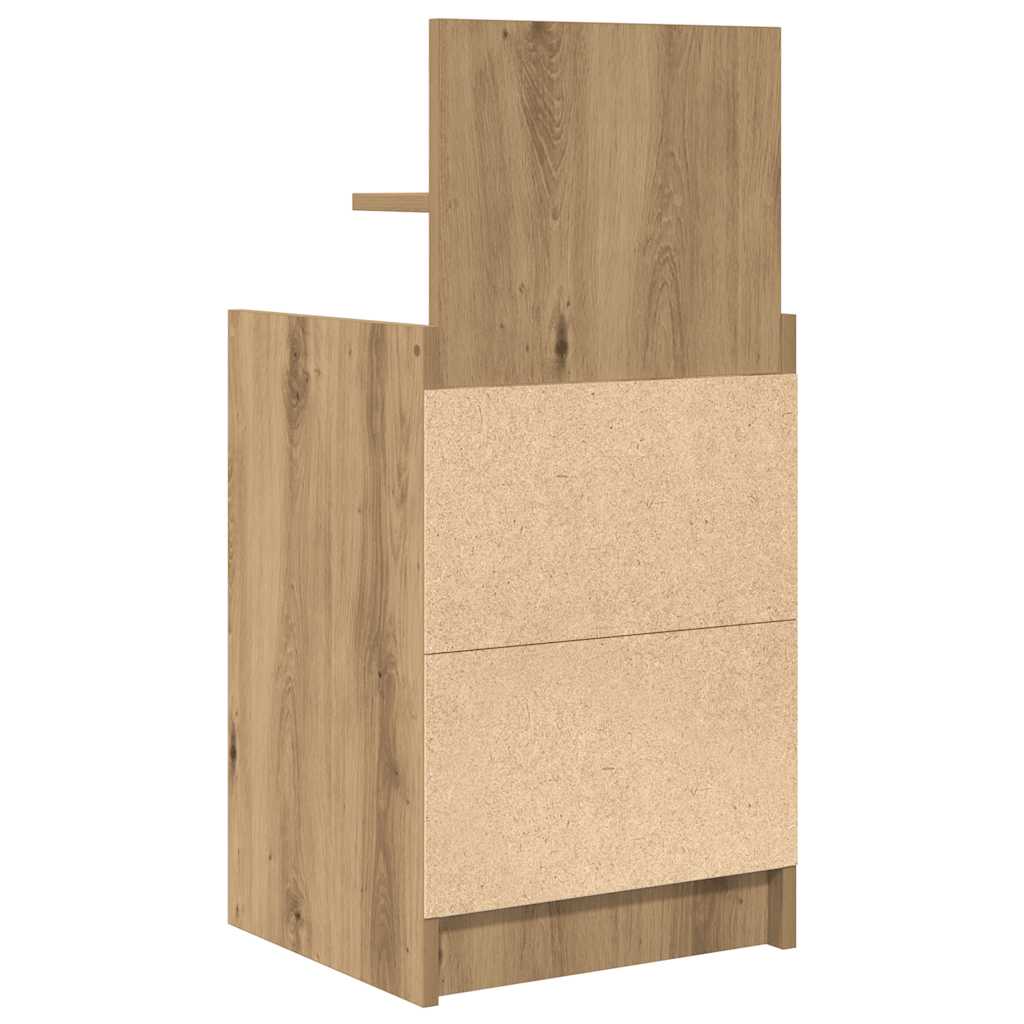 Nattskap med 2 skuffer 2 stk artisan eik 38x34x80 cm