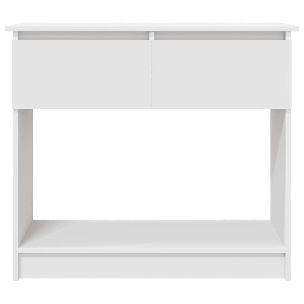 konsollbord med skuffer hvit 85,5x38,5x74,5 cm