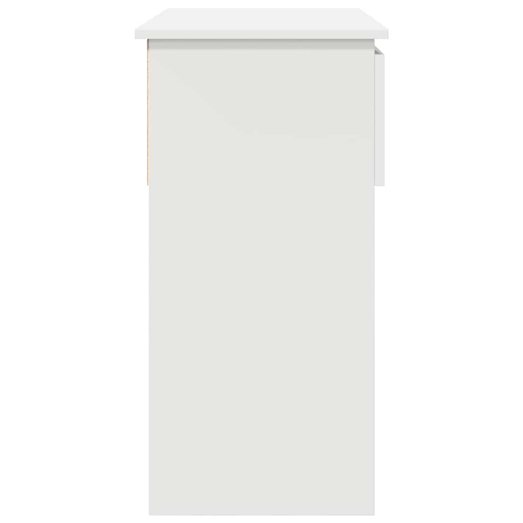 konsollbord med skuffer hvit 85,5x38,5x74,5 cm