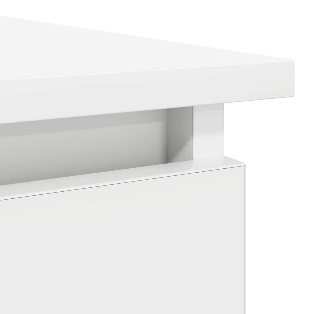 konsollbord med skuffer hvit 85,5x38,5x74,5 cm