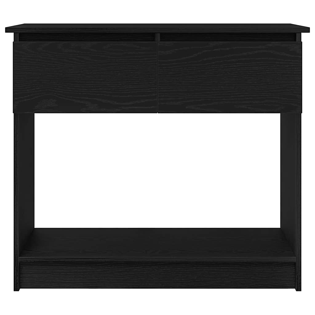 konsollbord med skuffer svart 85,5x38,5x74,5 cm