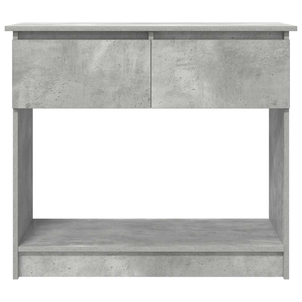 konsollbord med skuffer betonggrå 85,5x38,5x74,5 cm