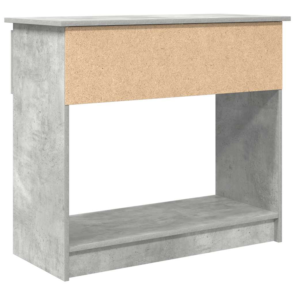 konsollbord med skuffer betonggrå 85,5x38,5x74,5 cm