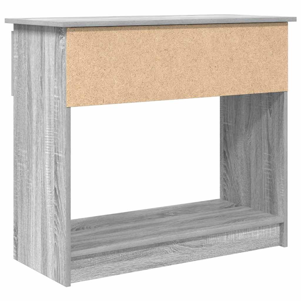 konsollbord med skuffer grå sonoma 85,5x38,5x74,5 cm