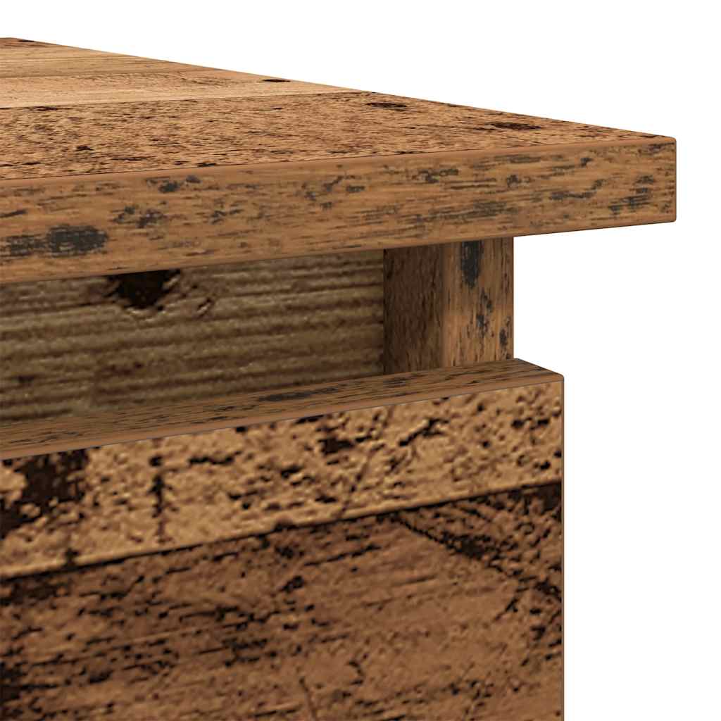 konsollbord med skuffer gammelt tre 85,5x38,5x74,5 cm