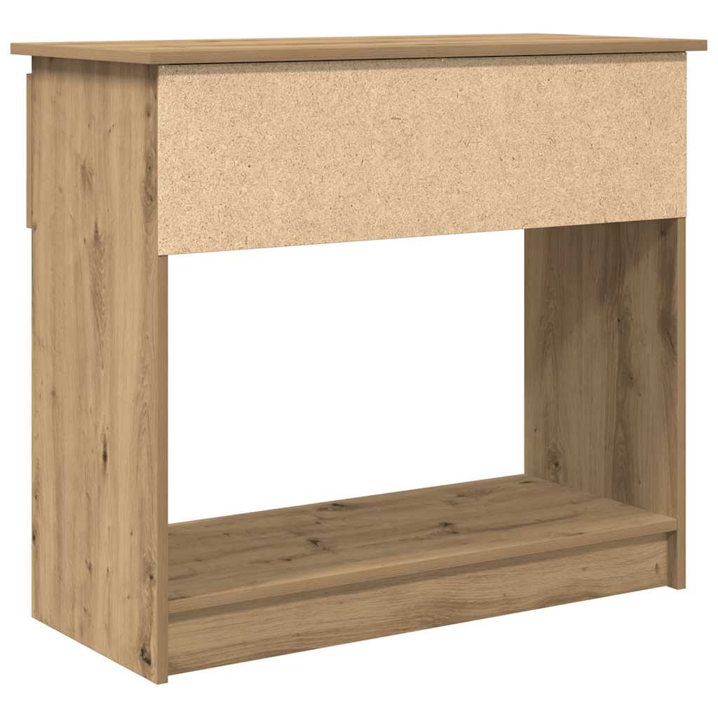 konsollbord med skuffer artisan eik 85,5x38,5x74,5 cm