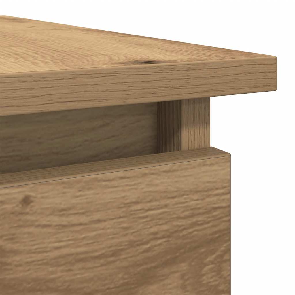konsollbord med skuffer artisan eik 85,5x38,5x74,5 cm