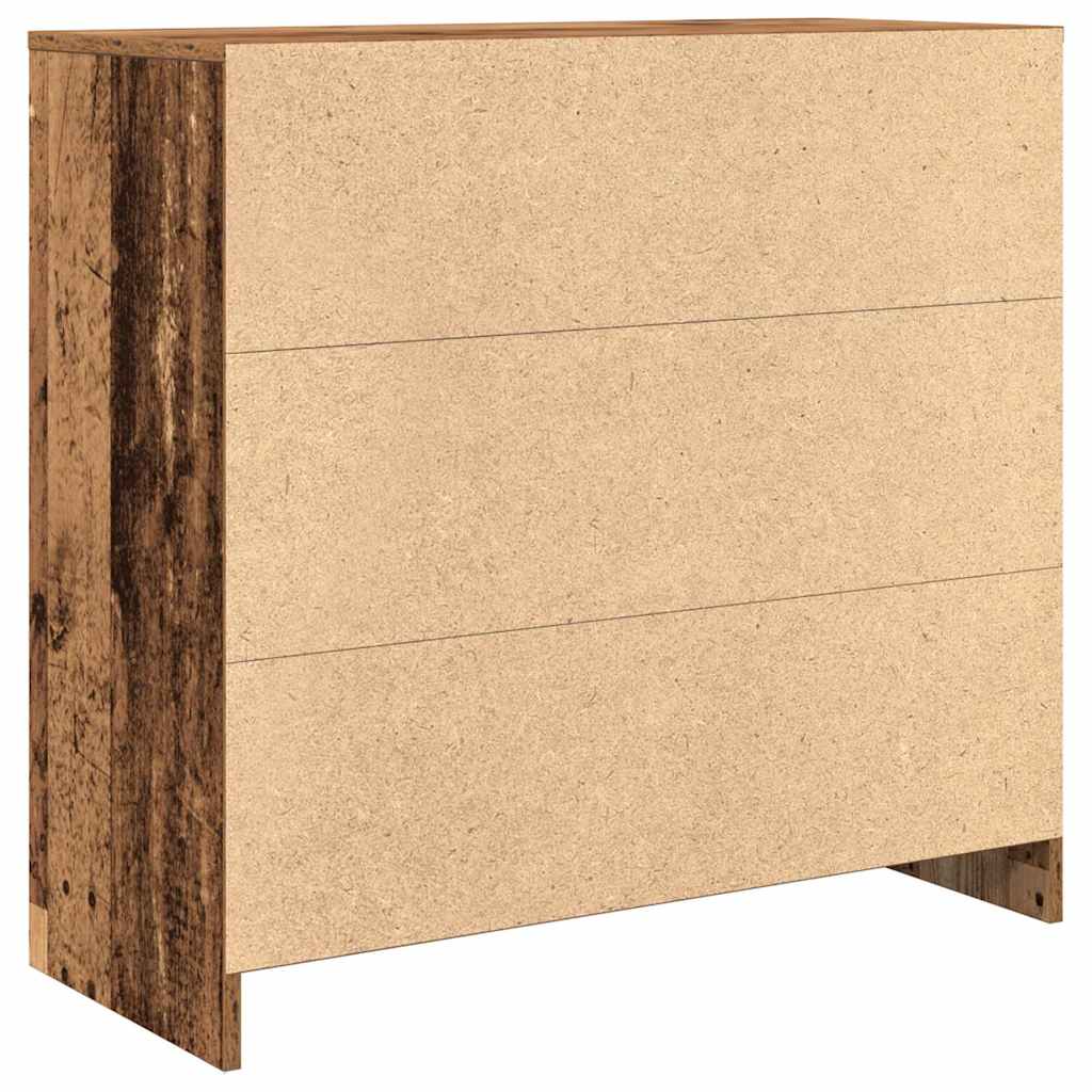 Skjenk med skuff gammelt tre 80x34x76 cm konstruert tre