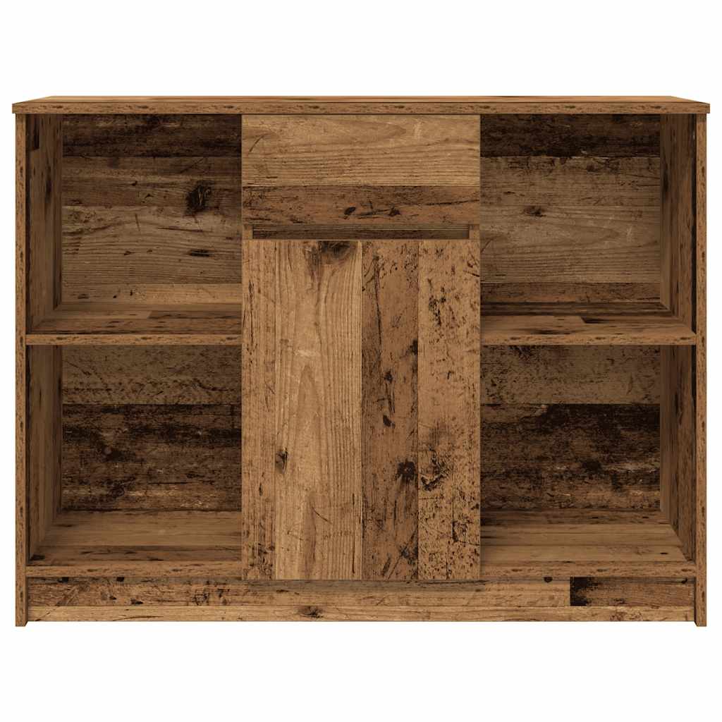 Skjenk med 6 skuffer gammelt tre 101x35x76 cm konstruert tre