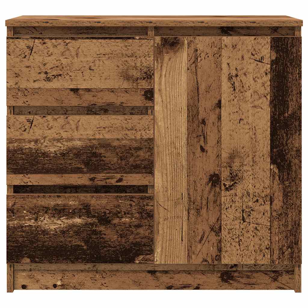Skjenk med skuff gammelt tre 71x35x65 cm konstruert tre