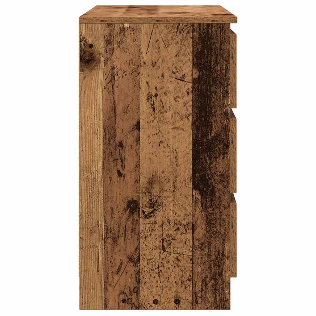 Skjenk med skuff gammelt tre 71x35x65 cm konstruert tre