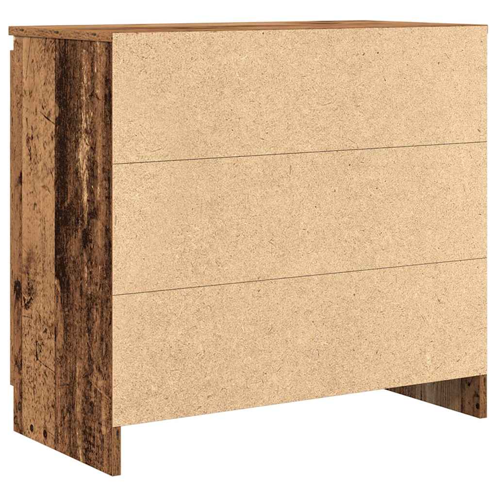 Skjenk med skuff gammelt tre 71x35x65 cm konstruert tre