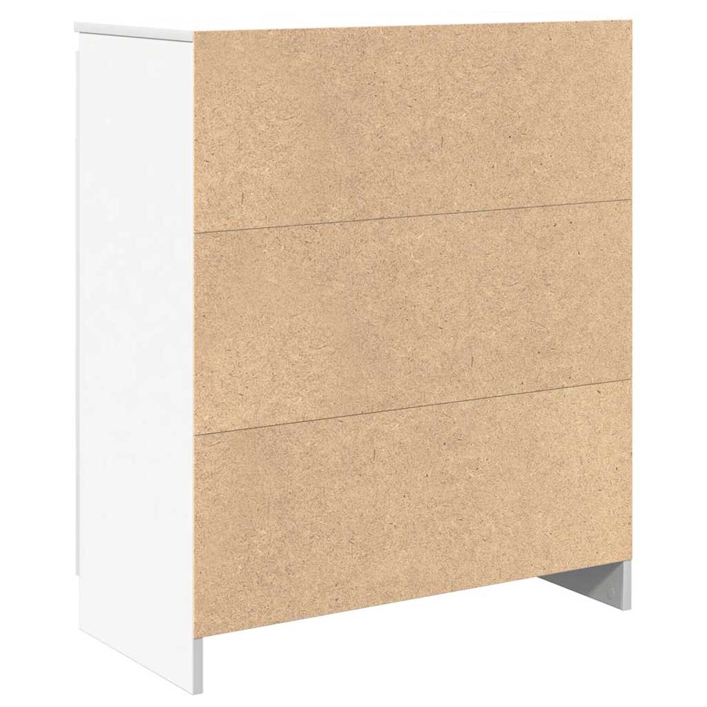 Skjenk med skuff hvit 71x35x84 cm konstruert tre