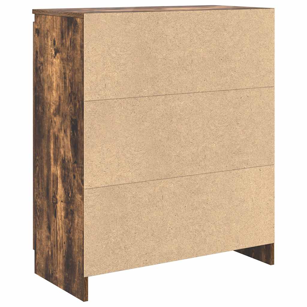Skjenk med skuff røkt eik 71x35x84 cm konstruert tre