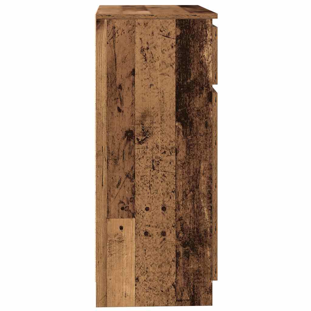 Skjenk med skuff gammelt tre 71x35x84 cm konstruert tre