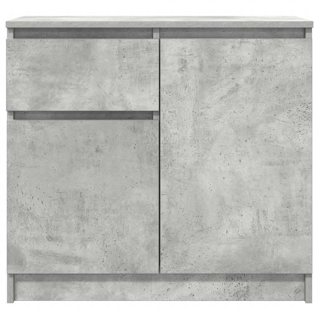 Skjenk med skuff betonggrå 71x35x65 cm konstruert tre