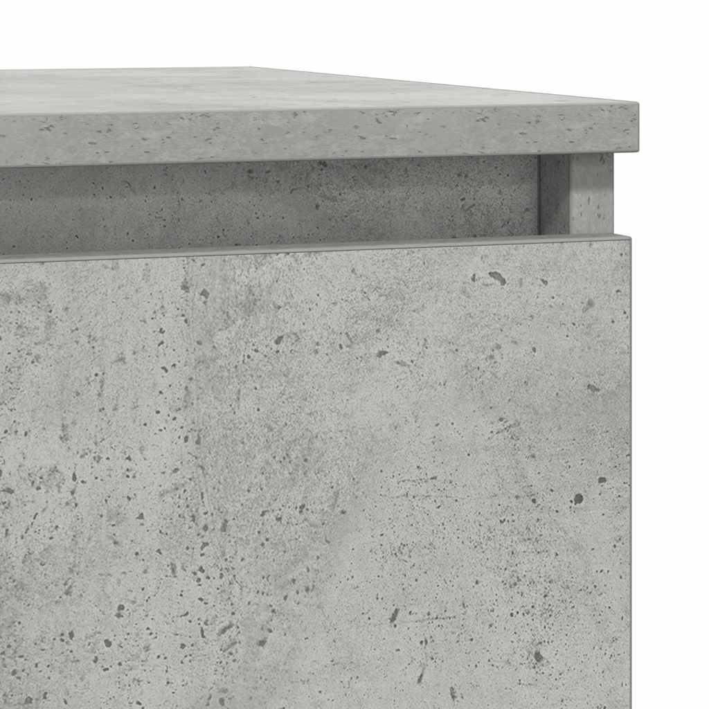 Skjenk med skuff betonggrå 71x35x65 cm konstruert tre