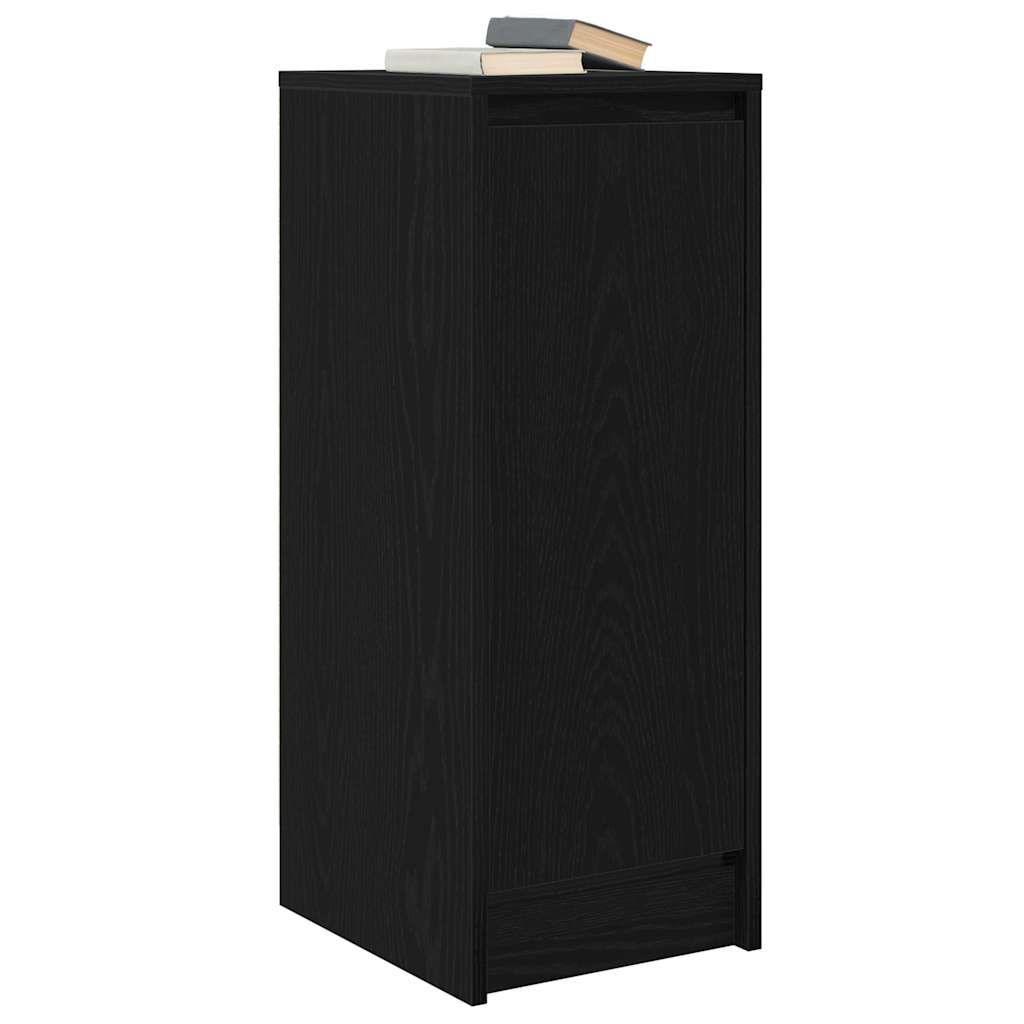 Skjenk svart eik 29,5x34x76 cm konstruert tre