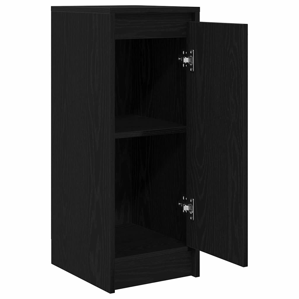 Skjenk svart eik 29,5x34x76 cm konstruert tre