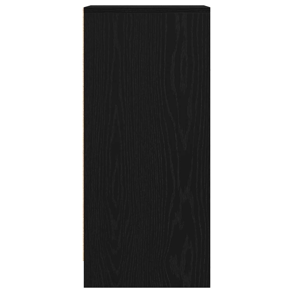 Skjenk svart eik 29,5x34x76 cm konstruert tre