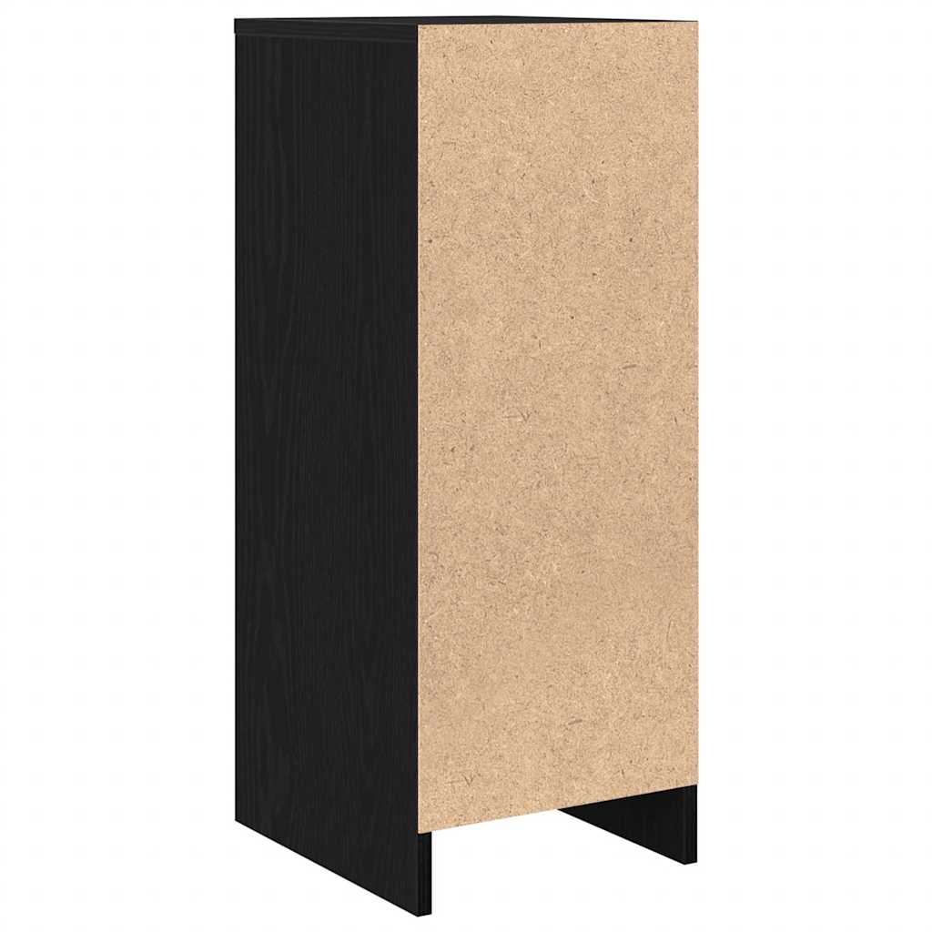 Skjenk svart eik 29,5x34x76 cm konstruert tre
