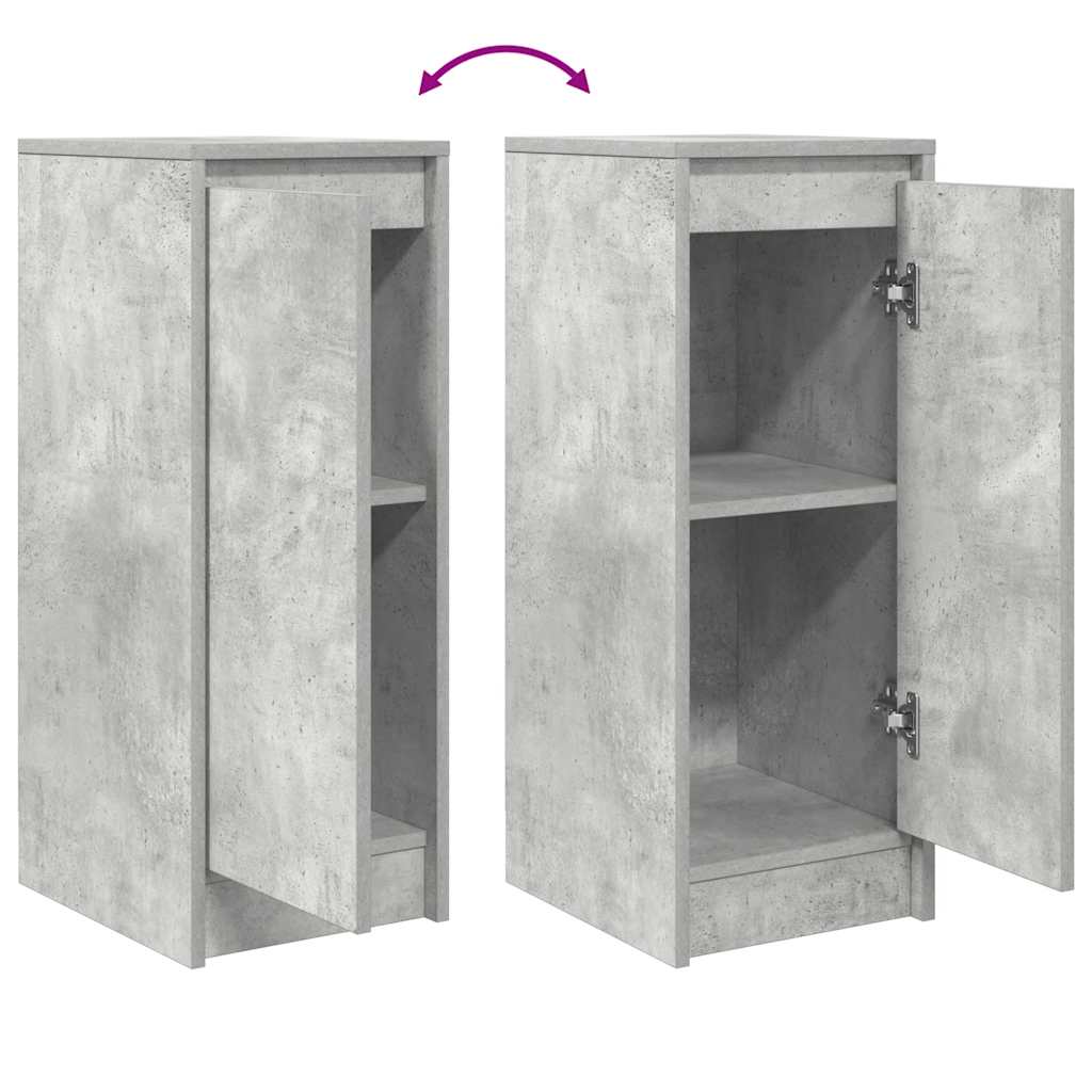 Skjenk betonggrå 29,5x34x76 cm konstruert tre