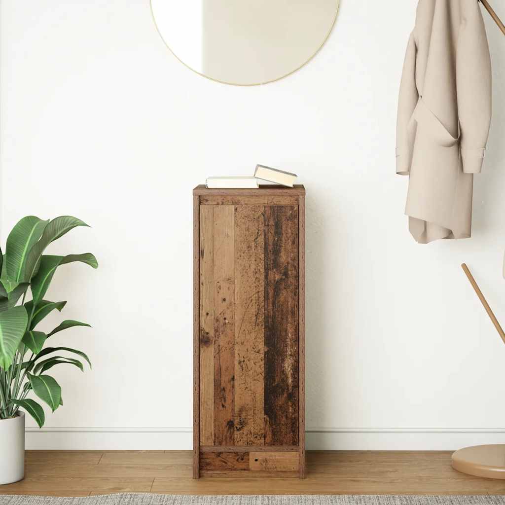 Skjenk gammelt tre 29,5x34x76 cm konstruert tre