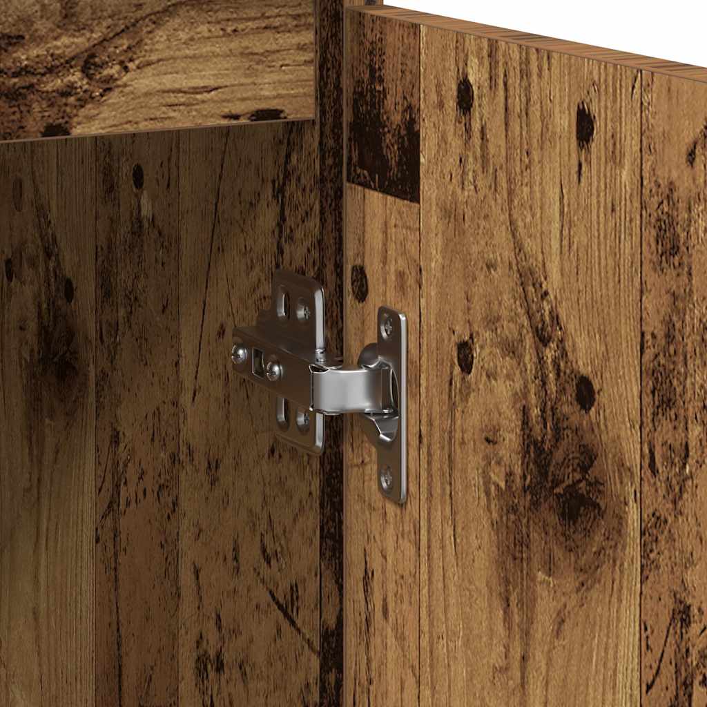 Skjenk gammelt tre 29,5x34x76 cm konstruert tre