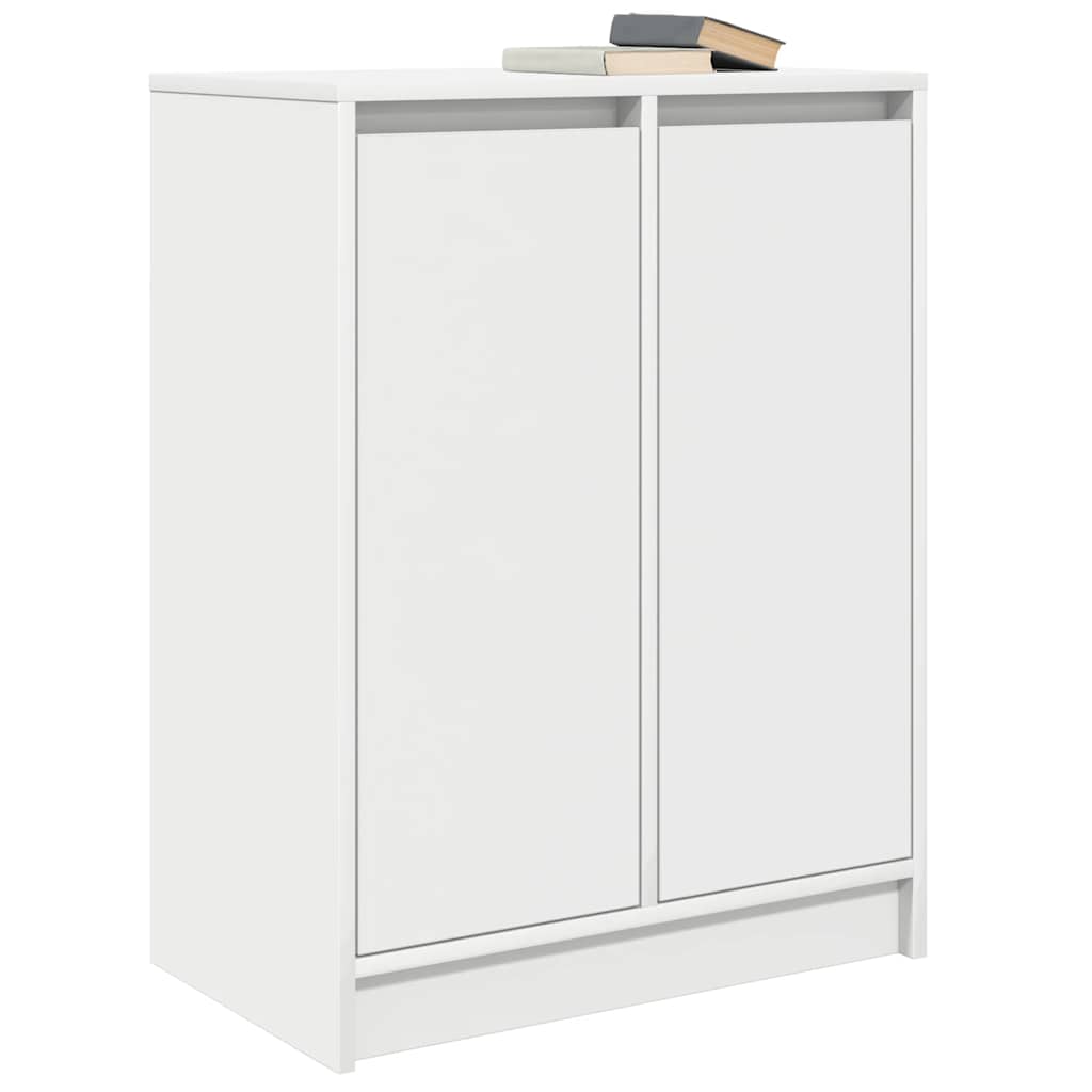 Skjenk hvit 57x34x76 cm konstruert tre