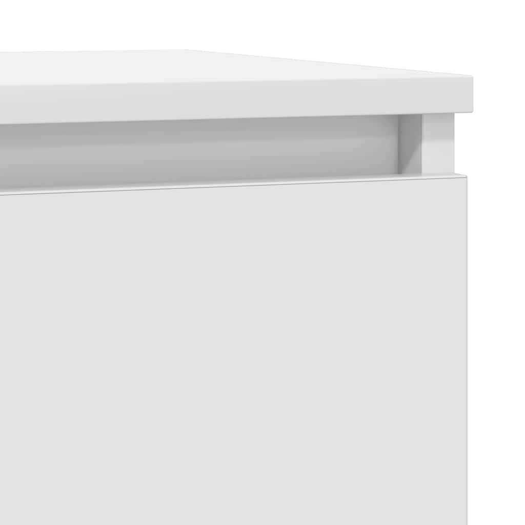 Skjenk hvit 57x34x76 cm konstruert tre